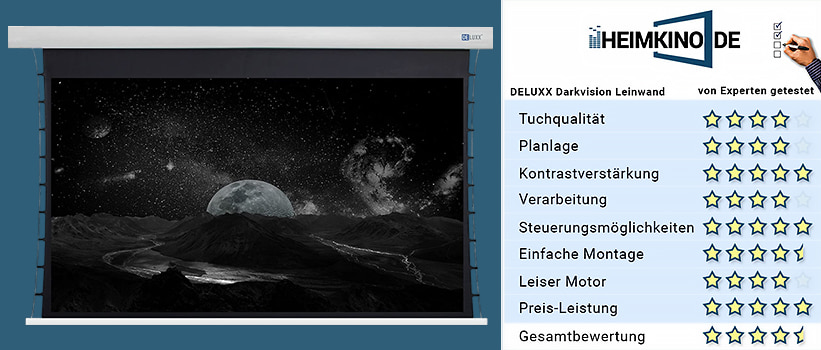 Deluxx Darkvision Leinwand Test