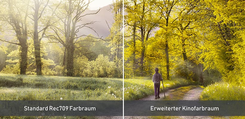 Optoma UHZ58LV Farbraum Vergleich