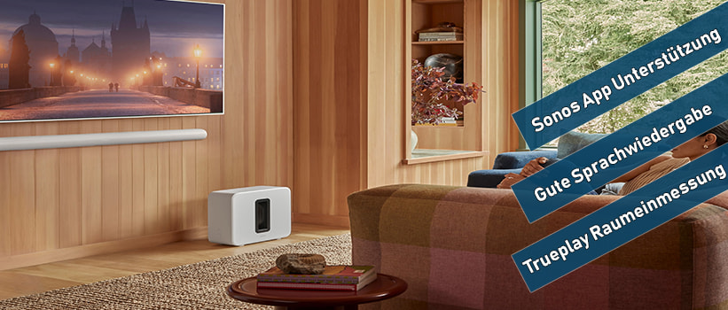 Sonos Arc Ultra Smarte Premium Soundbar Weiss Aufstellung