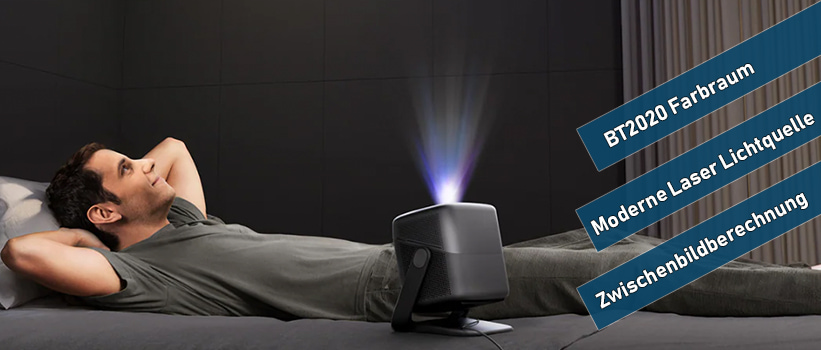 JMGO N1S Ultimate Wohnraum Beamer Installation