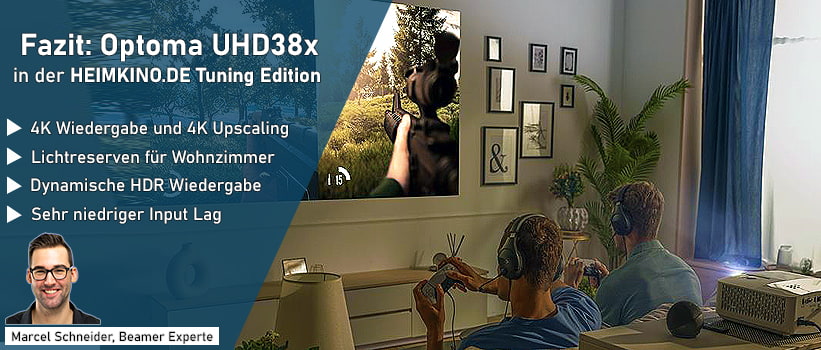 Optoma UHD38x Beamer Fazit Expertenmeinung