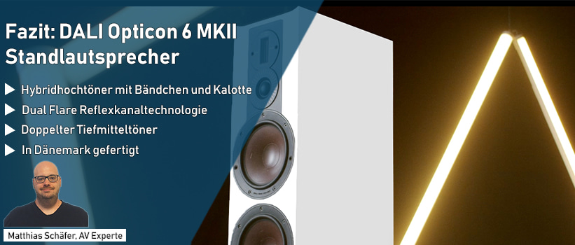 DALI Opticon 6 MKII Weiß Lautsprecher Test Fazit