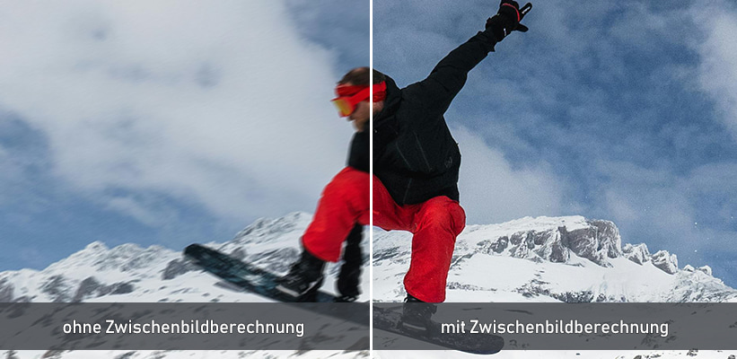 Formovie Xming Episode Two MEMC Zwischenbildberechnung Vergleich