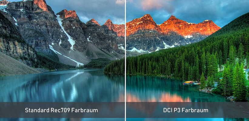 Optoma Photon Life PK31 Farbraum Vorteil