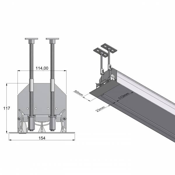 DELUXX Professional Motorleinwand Inceel 16:9 Mattweiss Vision 335 x 189 cm