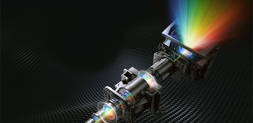 Hisense PX1-Pro Triple Laser Lichtquelle Aufbau
