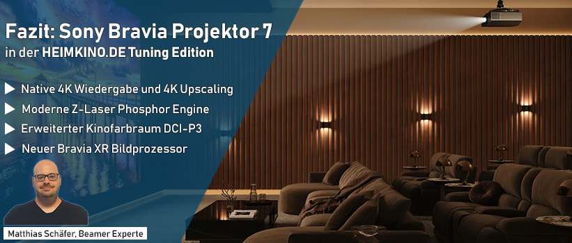 Sony Bravia Projektor 7 VPL-XW5100ES Schwarz Beamer Heimkino