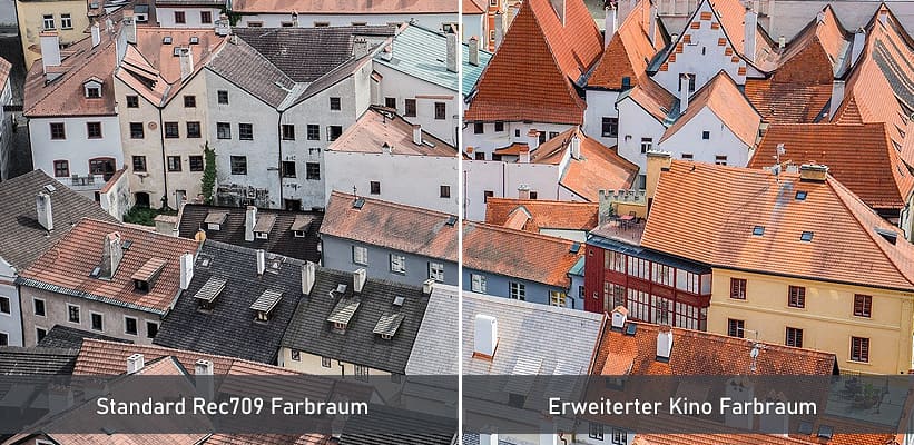 VAVA 4K UHD Laser TV Farbraum Vergleich