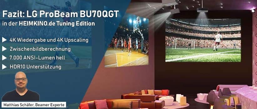 LG ProBeam BU70QGT Beamer Test Fazit