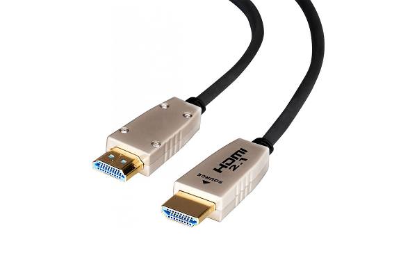 25m celexon Fibre HDMI 2.1 Kabel - 8K / 4K@120Hz / 48Gbps in Schwarz