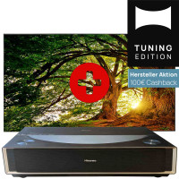 Set: Hisense PT1 TriChroma + celexon Bright Onyx UST Kontrastleinwand