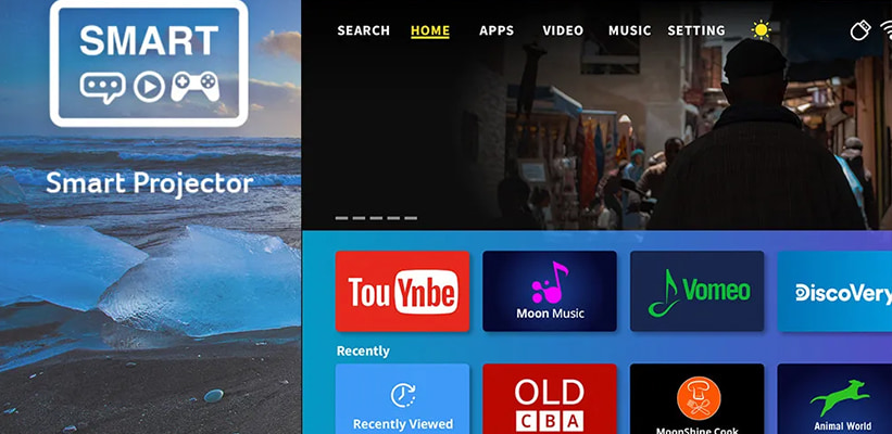 Acer PD1520Us Streaming App Auswahl
