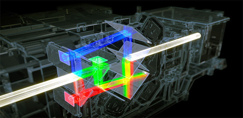 Sony VPL-GTZ380 Beamer Laser Aufbau SXRD